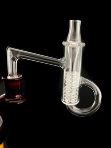 J-RED Glass - Diamond Loop Terpcycler - 10mm Male (90°)