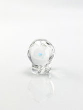 OTP One Trick Pony Glass - Clear Faceted Spinner Cap With Encased Opal V2