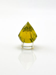 OTP One Trick Pony Glass - Faceted Yellow Spinner Cap