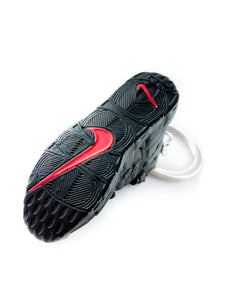 Mini Nike Air More Uptempo x Supreme 'Black' Replica Keychain