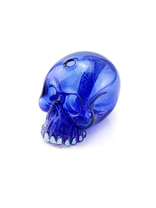 Carstenglass10 - Blue Dichro Medium Skull Shredder