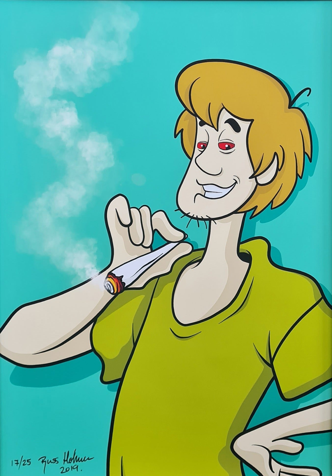 shaggy pothead overdosedart - Stoner Shaggy