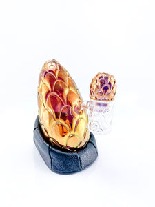 Whitney Harmon Glass X Tags Glass - Carved Dragon Egg - Gold
