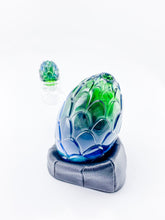 Whitney Harmon Glass X Tags Glass - Carved Dragon Egg - Blue