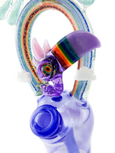 RJ Glass - Rainbow Beaked Indigo Macaw - Rig/Bubble Cap