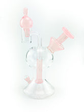 Lid Glass - The Recessed Layback Rig - Bubble Cap - Pink/Yellow