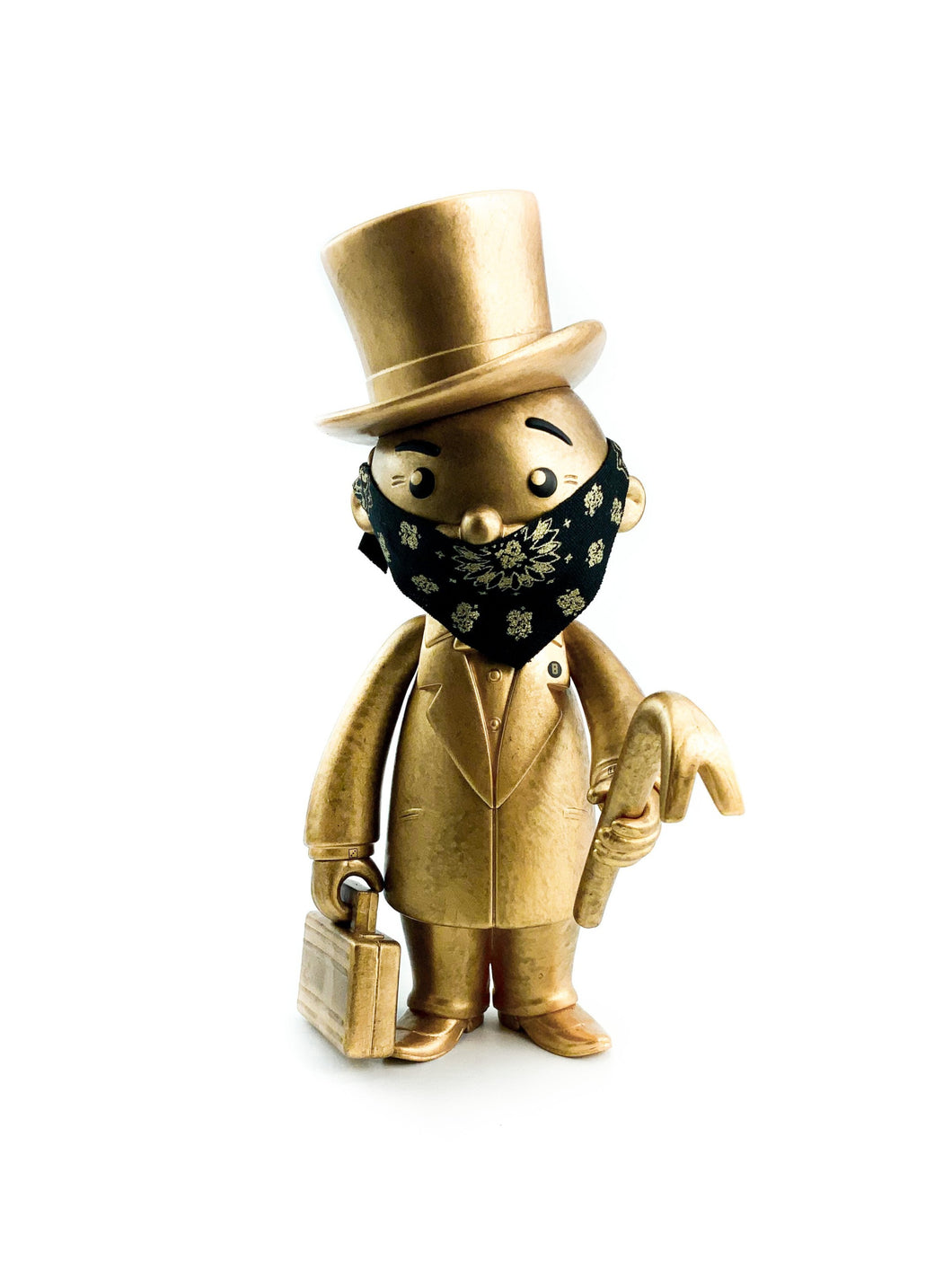 BAIT x Monopoly x Switch Collectibles Mr Pennybags 7 Inch Vinyl Figure - Gold Edition (Gold)