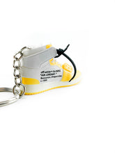 Mini Off-White™ x Air Jordan 1 Retro High Canary Yellow Replica Keychain