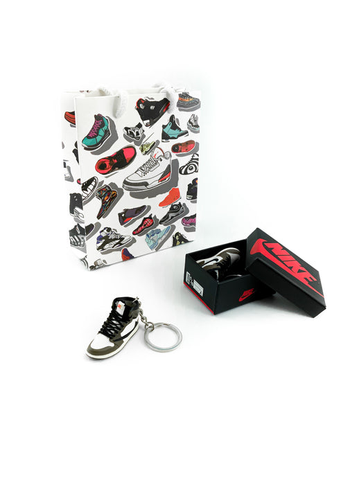 Mini Travis Scott x Air Jordan 1 Retro High OG 'Mocha' Replica Keychain