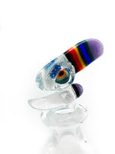 RJ Glass - Rainbow Beaked Macaw - Dab Rig/Bubble Cap/ Dabber